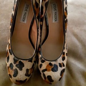 Steve Madden Leather and Real Cow Hide Stiletto